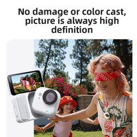 Takenoken Insta360 Go Ultra Action Caméra Accessoires Objectif Ensemble En Alliage D'aluminium Cadre Photographie Protecteur Couverture Objectif Filtre