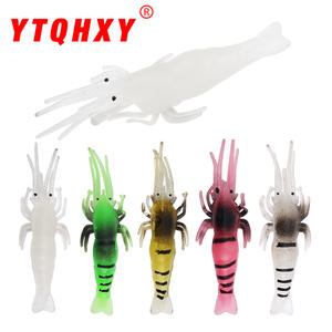 Leurre pour crevettes XY-146, appât souple de 4,8 cm, qui brille dans le noir, matériel de pêche pour le bar - Product Image 2