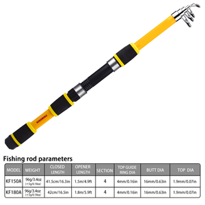 ילדים חם מכירה מיני טלסקופי 1.5 מ '1.8 מ' קרפיון מים מים קרפיון - Product Image 4