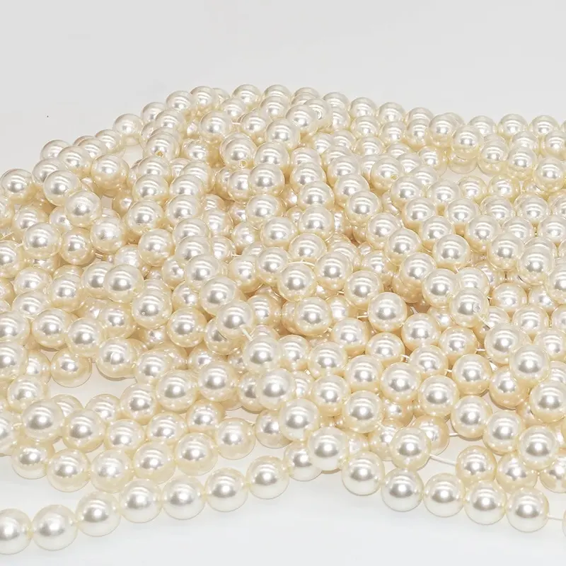 Prezzo di fabbrica Completa Allentati Rotondi 16 millimetri ABS Perla Perle di Plastica Alla Rinfusa