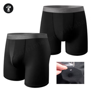 Fabricantes largo negro Etiqueta Privada banda elástica poliéster básico secado rápido deporte Fitness ropa interior Boxer para hombres de alta calidad - Product Image 2