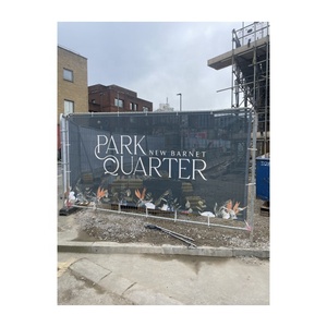 Anh nóng bán 270gsm Trọng lượng nhẹ và mạnh mẽ heras hàng rào biểu ngữ, tiêu chuẩn heras hàng rào bảng điều chỉnh (3.5m x 2m) - Product Image 6