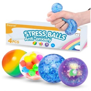 Stress <b>Balls</b> <b>Squeeze</b> Sensory Toys for Kids with Autism Squishy Fidget Toys for Stress and Anxiety Relief - Product Image 1