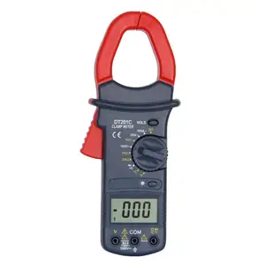 DT201 Blue Backlight Digital Clamp Meter Clamp Current Meter Clamp Ammeter