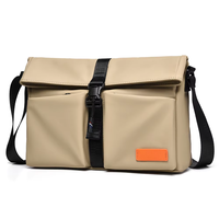 Sac bandoulière croisé imperméable en velours côtelé pour homme, style outdoor, avec fermeture éclair – toutes saisons, taille personnalisable, logo OEM