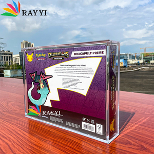 Boîte de présentation en acrylique transparente RAY YI pour <span class=keywords><strong>Jolteon</strong></span> Flareon <span class=keywords><strong>Pokemon</strong></span> TCG VMAX Premium Polished Magnet Collection - Product Image 5