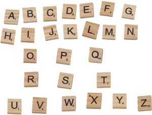 Bricolage Alphabet <span class=keywords><strong>Lettre</strong></span> <span class=keywords><strong>Bois</strong></span> Carreaux Artisanat Lettres <span class=keywords><strong>en</strong></span> <span class=keywords><strong>Bois</strong></span> Cubes Décoration Scrabbles Lettres Jouets Éducatifs - Product Image 5