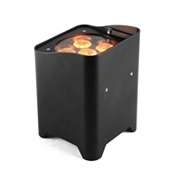 Projecteur LED PAR extérieur IP65 sans fil RGBWA VU 6 LED avec télécommande DMX IR et application pour scène, fête, spectacle, événement