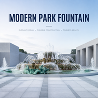 Fuente de Agua Musical para Parques Urbanos Modernos - Solución Completa - Acero Inoxidable - CE ROHS - Directo de Fábrica