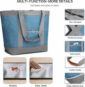 Insulated Food Cooler Bag Cooler Tote Bag Thermal <b>Foam</b> Insulation for Hot/Cold Food - Product Image 2