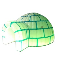 Tente Igloo gonflable géante à Led, personnalisée, grande taille, pour publicité, fête à dôme d'air