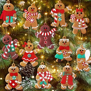 Adornos Navideños <span class=keywords><strong>de</strong></span> Hombre <span class=keywords><strong>de</strong></span> Jengibre Xiyin <span class=keywords><strong>de</strong></span> OZON, Venta Caliente en Wal-Mart, Decoraciones para Árboles <span class=keywords><strong>de</strong></span> Navidad, Accesorios para Escenas Festivas, Rayas y Puntos - Product Image 4
