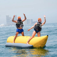 10 personnes gonflable bateau banane gonflable tube de poisson volant remorquable traîneau à eau de mer pour la location