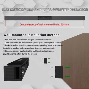 Barras de Sonido BS-18A para TV con FM, Altavoz Inalámbrico de 54W V5.0, Sistema de Sonido Envolvente para Cine en Casa, Tarjeta TF/Aux/RCA - Product Image 3