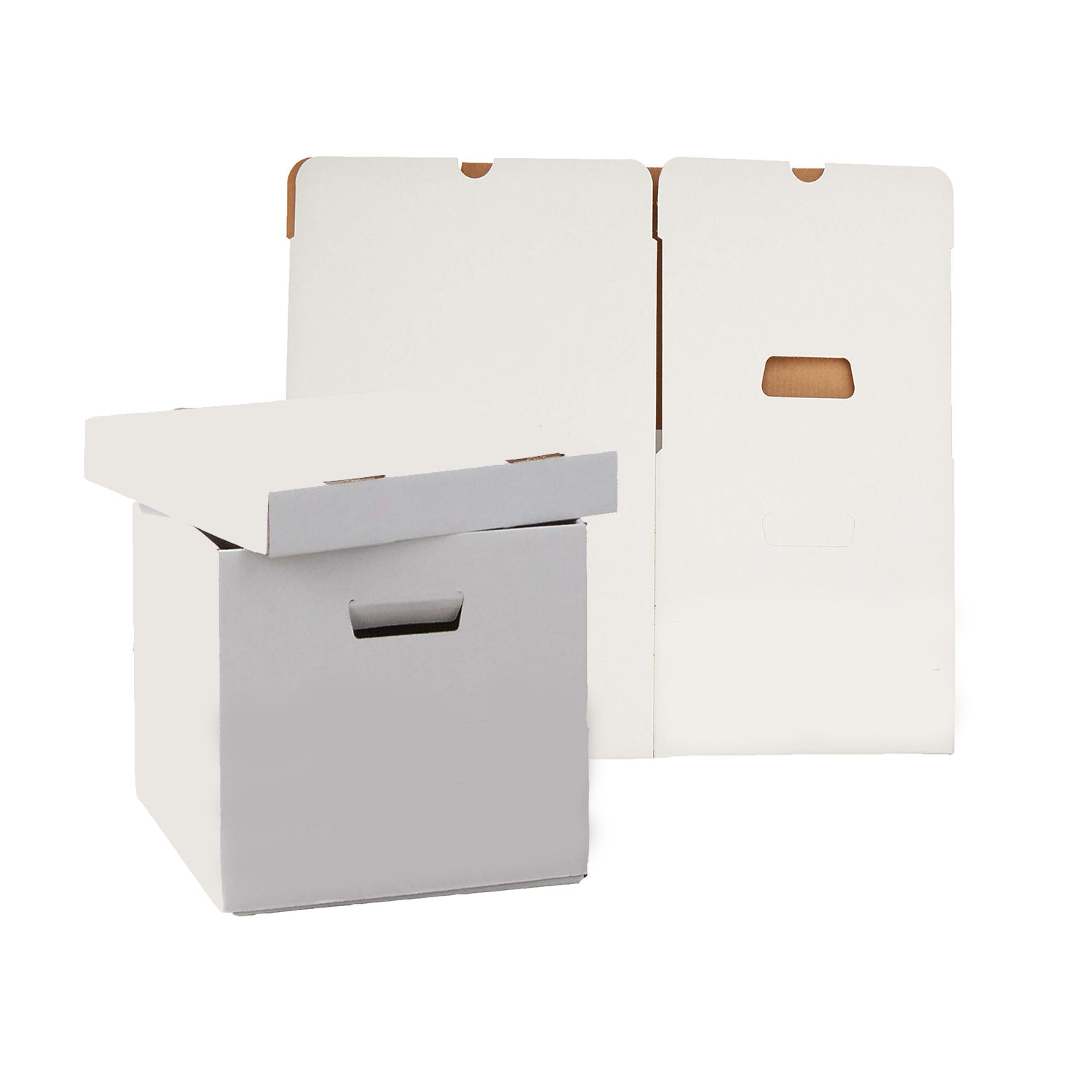 Document Paper Organizer Carton Emballage Karton Packaging Box Versandkarton Corrugated Cardboard Moving Boxes With Handle