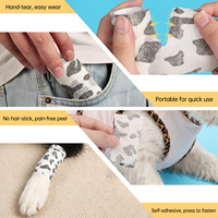 Bandage auto-adhésif pour pattes de chien, couvre-pattes élastiques pour animaux de compagnie, protections pour pattes de chien, faible MOQ, fournitures pour animaux de compagnie pour la marche en extérieur, OEM personnalisé