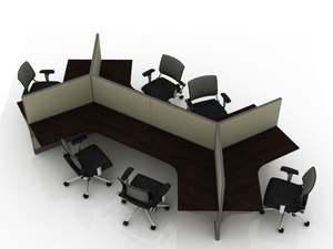 Lcn thiết kế hiện đại 120 độ văn phòng máy trạm hiện đại và di chuyển cho văn phòng mới khách sạn trường học tòa nhà văn phòng - Product Image 4