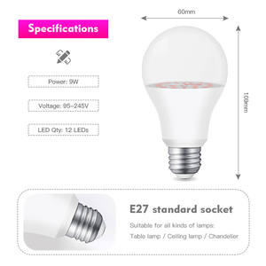 หลอดไฟ LED A19 B22/E26/E27 1000K แสงเดย์ไลท์ 80lm/W SMD พลาสติก AC 85-265V อายุการใช้งาน 30000 ชั่วโมง CRI 80 ปรับความสว่างได้ 500lm สำหรับคลังสินค้า - Product Image 2