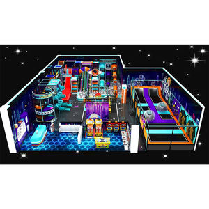 Équipement <span class=keywords><strong>de</strong></span> jeux Softplay, parcours Ninja Warrior, aire <span class=keywords><strong>de</strong></span> jeux multifonctionnelle pour enfants et adultes, équipement <span class=keywords><strong>de</strong></span> terrain <span class=keywords><strong>de</strong></span> jeux intérieur avec toboggans en spirale - Product Image 4