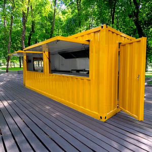 2025 20ft 40ft Foldable Movable Container Flat Pack Coffee Shop Restaurant Shipping <b>Bar</b> With Modular Kitchen - Product Image 1