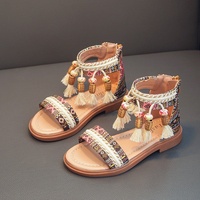 Sandales pour filles, enfants, style chinois tendance été 2025