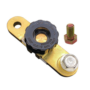 Interruptor de desconexión de batería de coche, terminal de cobre de 1 polo con perilla de encendido y apagado para uso automotriz y marino - Product Image 1