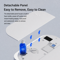 WC intelligent moderne avec bidet à détection automatique, cuvette chauffante, fonctionnement automatique et télécommande