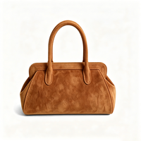 Sacs échantillons gratuits disponibles, support OEM/ODM, sac à bandoulière pour femme en cuir marron avec fermeture éclair et boucle, petite capacité, pour le shopping décontracté