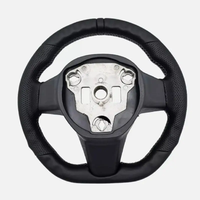 Volant chauffant pour Tesla Model 3 2017-2023 Model Y 2020-2024 Volant en cuir perforé avec fonction de chauffage