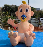 Prix bon marché personnalisé 3m de haut ballon gonflable pour bébé modèle de poupée Holland