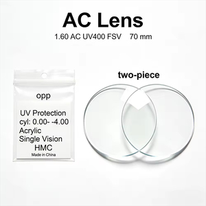 Premium Clear Two-piece AC <strong>Lens</strong> 1.60 UV400 FSV <strong>Aspherical</strong> <strong>Design</strong> 70mm Diameter for Superior Vision Clarity and UV Protection - Product Image 6