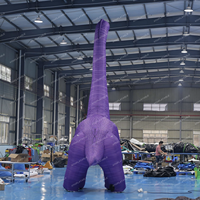 Ballon de dinosaure géant aux couleurs personnalisées, dinosaure gonflable à long cou à vendre