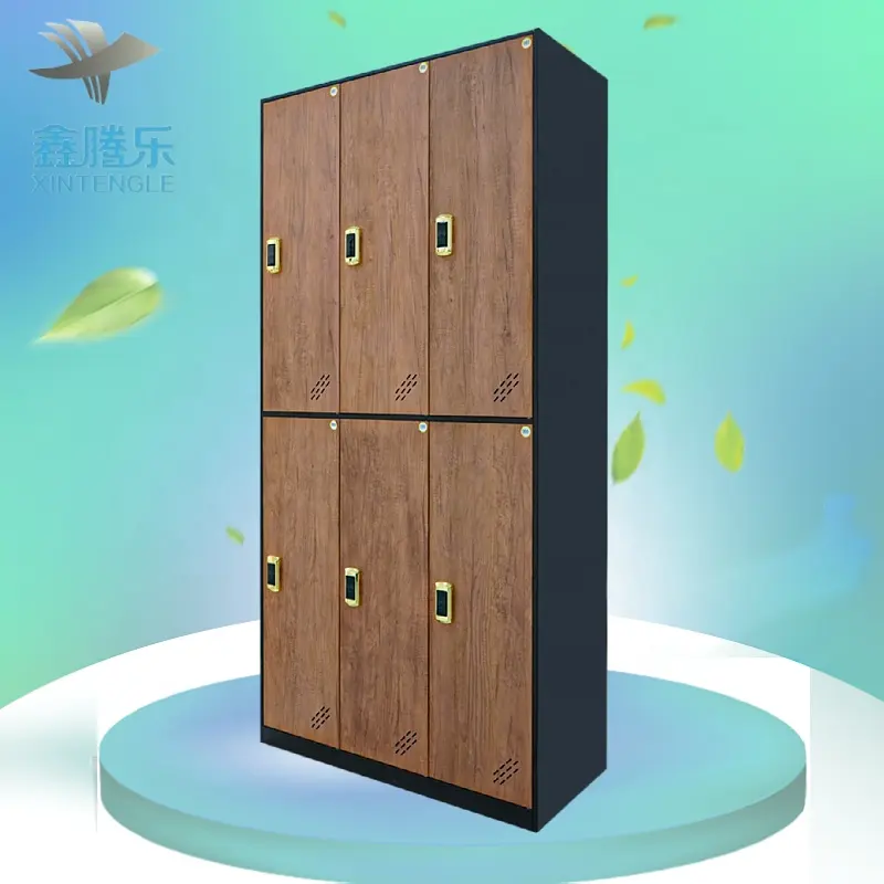 Quảng Châu nhà máy bán hàng trực tiếp giá rẻ 6-DOOR kim loại RFID Locker NỘI THẤT PHÒNG NGỦ tủ quần áo tủ quần áo cho thay đổi phòng