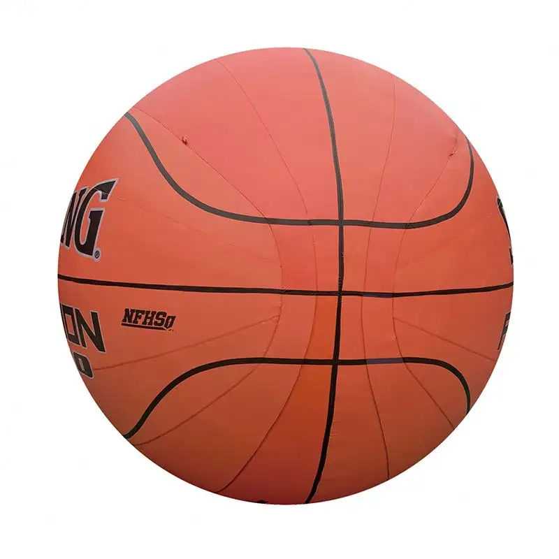 La publicité gonflable hermétique de basket-ball de PVC 2 m avec le ballon flottant gonflable de la publicité de ventilateur