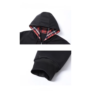 Ensemble de survêtement 2 pièces pour homme avec sweat à capuche zippé et pantalon de jogging doublé polaire, tenue de sport décontractée printemps automne - Product Image 6