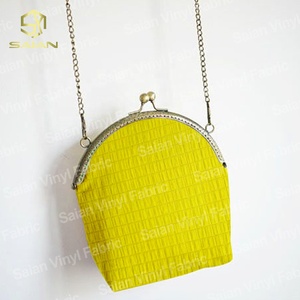 Impermeable Macaron Color Seersucker textura arrugada <span class=keywords><strong>Plaid</strong></span> 100% poliéster Waffle tela compuesta para bolsos de bricolaje billetera - Product Image 6