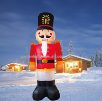 Soldat Casse-Noisette de Noël Gonflable LED 8FT Alimenté par Courant Continu, Écologique, Classé IP44, Décoration pour Jardin et Fêtes