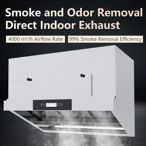 ダクトレスキッチン排煙装置 ホテル業務用レンジ ステンレス製 統合グリースフィルター付き ベントレスフード - Product Image 2