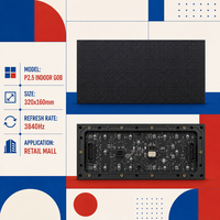 Prix d'usine, écran LED GOB intérieur P2.5, module LED SMD 320x160mm, panneau d'affichage numérique pour écran publicitaire commercial