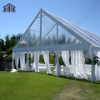 Fabricant et fournisseur chinois de tentes de mariage en aluminium imperméables en PVC 20*20M pour 400 personnes en extérieur