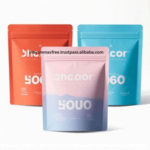 Sachet Doypack Mylar 3,5g imprimé en héliogravure personnalisé, refermable avec fermeture Ziplock, anti-odeur et anti-humidité, pour emballage de bonbons comestibles et de chewing-gum - Product Image 1