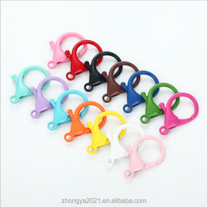 Plastic Hooks Plastic DIY Candy Color Acrylic Plastic Lobster Closure Hooks For Jewlery Facemask Holder Making Cute Plastic Hooks Toys Accessories