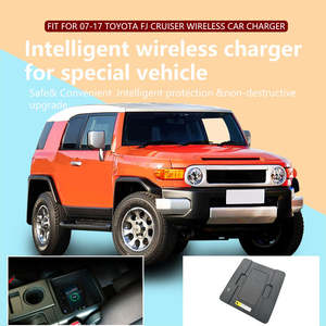Chargeur sans fil pour Toyota FJ Cruiser, compatible avec les modèles 2007-2020 - Chargeur rapide pour téléphone de voiture - Product Image 5