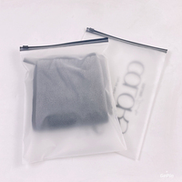 En gros Bas quantité minimale de commande 100 Pcs Personnalisé ziplock Vêtements Emballage Givré En Plastique Ziplock Sac Avec Propre Logo