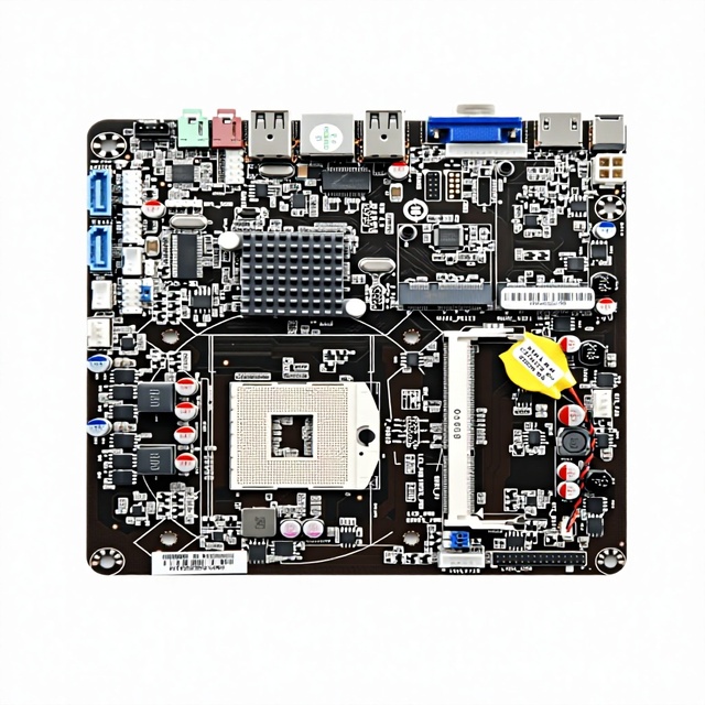 Factory New Intel HM55 All-in-One Mini-ITX Motherboard Integrated for Laptop Core I3/i5/330M/620M SATA Single Channel 4GB RAM