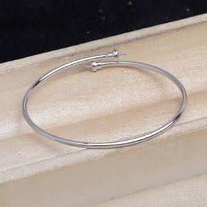 Accessoires DIY en argent S925, petit support de bracelet à double perle, 9-10 mm, élastique, accessoire de bague de main, chevillères tendance 5991 - Product Image 5