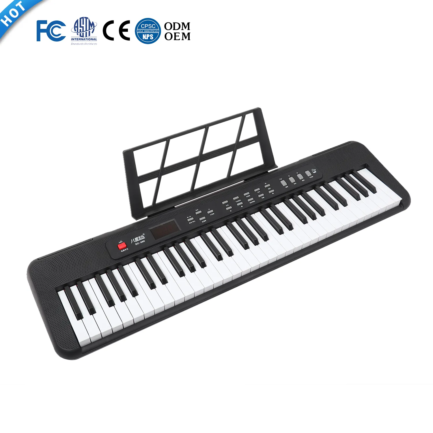 बीडीम्यूजिक फुल आकार 61 कुंजी डिजिटल पियानो शुरुआती सिंथेसाइज़र टेक्लाडोस संगीत कीबोर्ड उपकरण बिक्री के लिए मानक कुंजी कुंजी