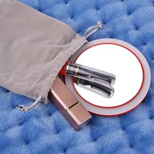 Hailicare Miroir cosmétique circulaire portable à LED, mini miroir de maquillage, 3 niveaux de luminosité réglables, miroir de voyage, charge USB sans fil - Product Image 4