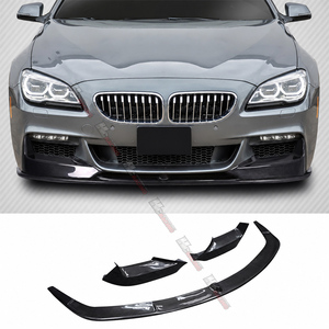 Nuevo alerón delantero de fibra de carbono para coche, protector de parachoques, divisor de alerón lateral, color negro carbono para F06 F12 F13 M Tech 2012+ - Product Image 6