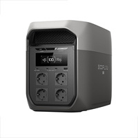 Batterie externe d'extérieur Zhenghao DEDELTA 3 Max EU 2400W avec batterie de stockage d'énergie haute puissance de 2 kilowat-heures
